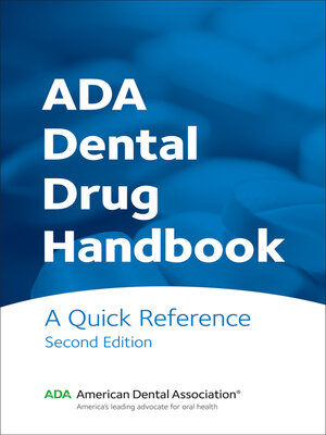 cover image of ADA Dental Drug Handbook